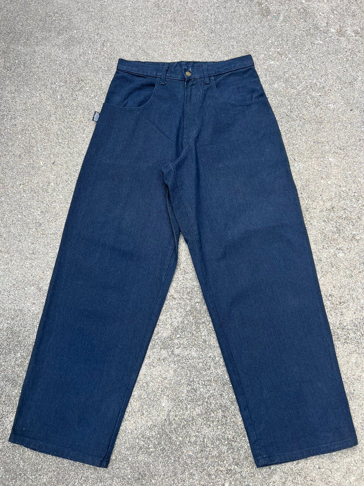 Vintage Vintage 90s Interstate Usa Dark Blue Denim Baggy Jeans | Grailed