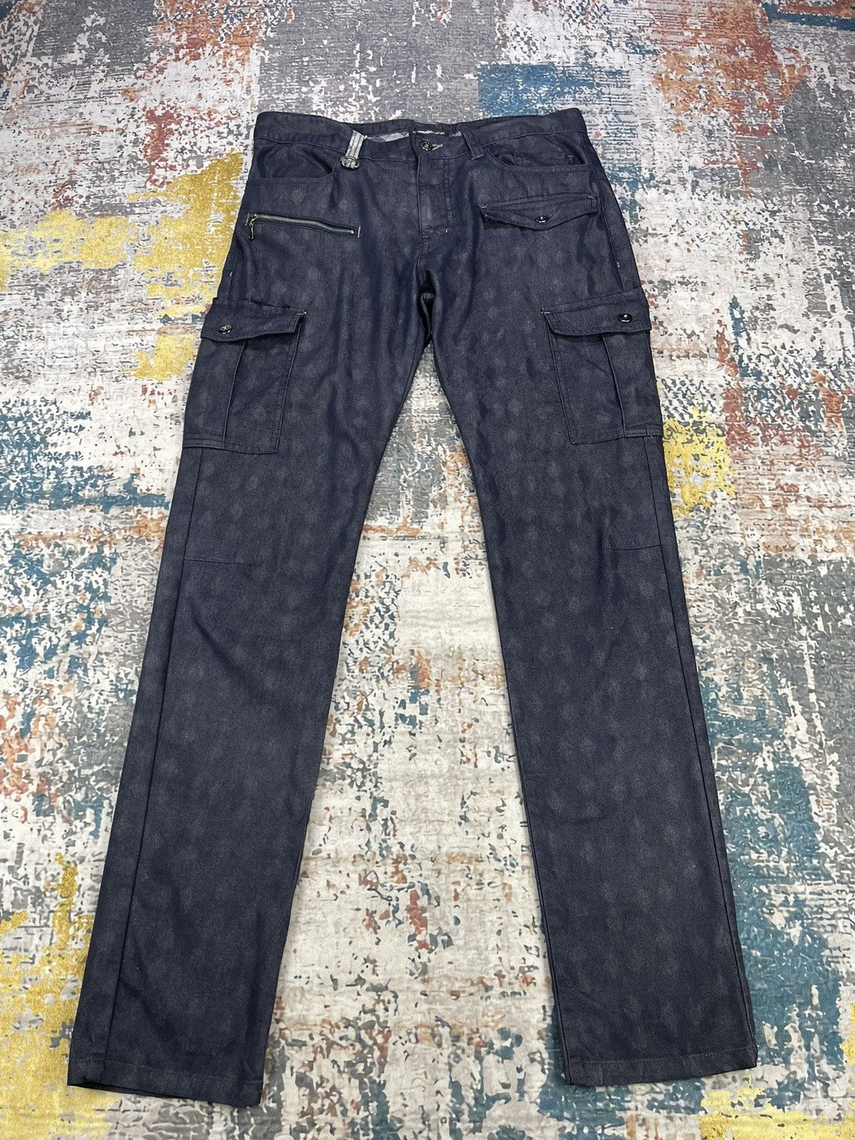 semanticdesign Semantic Design Diamond Checked Multi Pocket Bush Pants Size US 33 - 1 Thumbnail