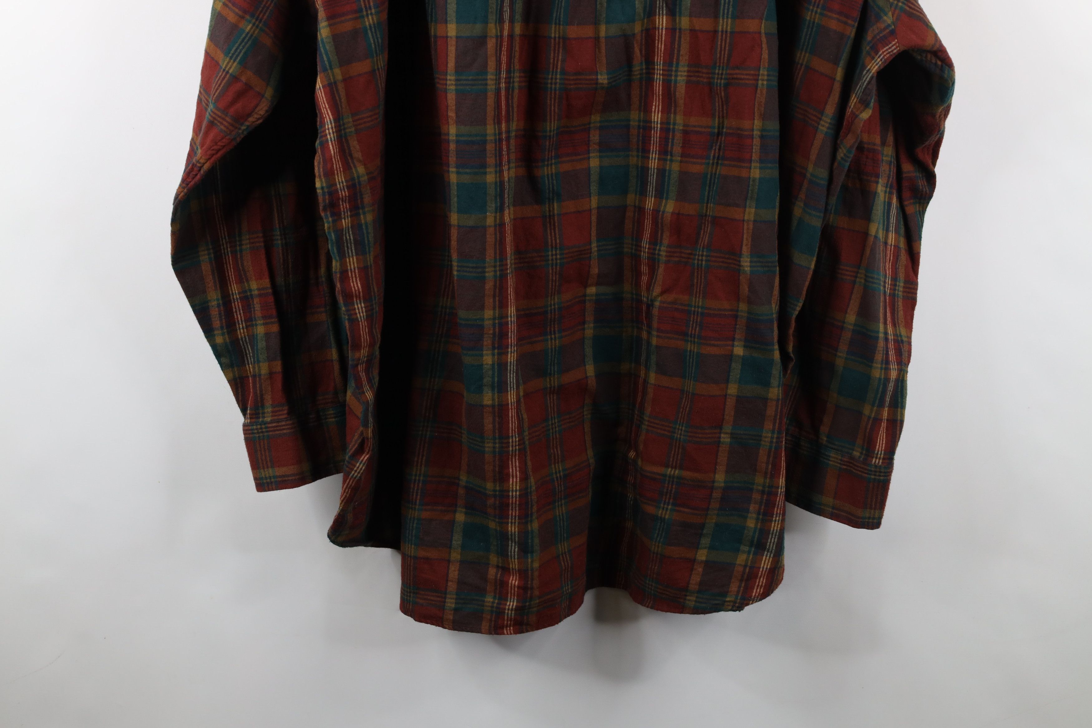 Ralph Lauren × Vintage Vintage 90s Ralph Lauren Flannel Collared Button Down Shirt Size US XXL / EU 58 / 5 - 12 Thumbnail