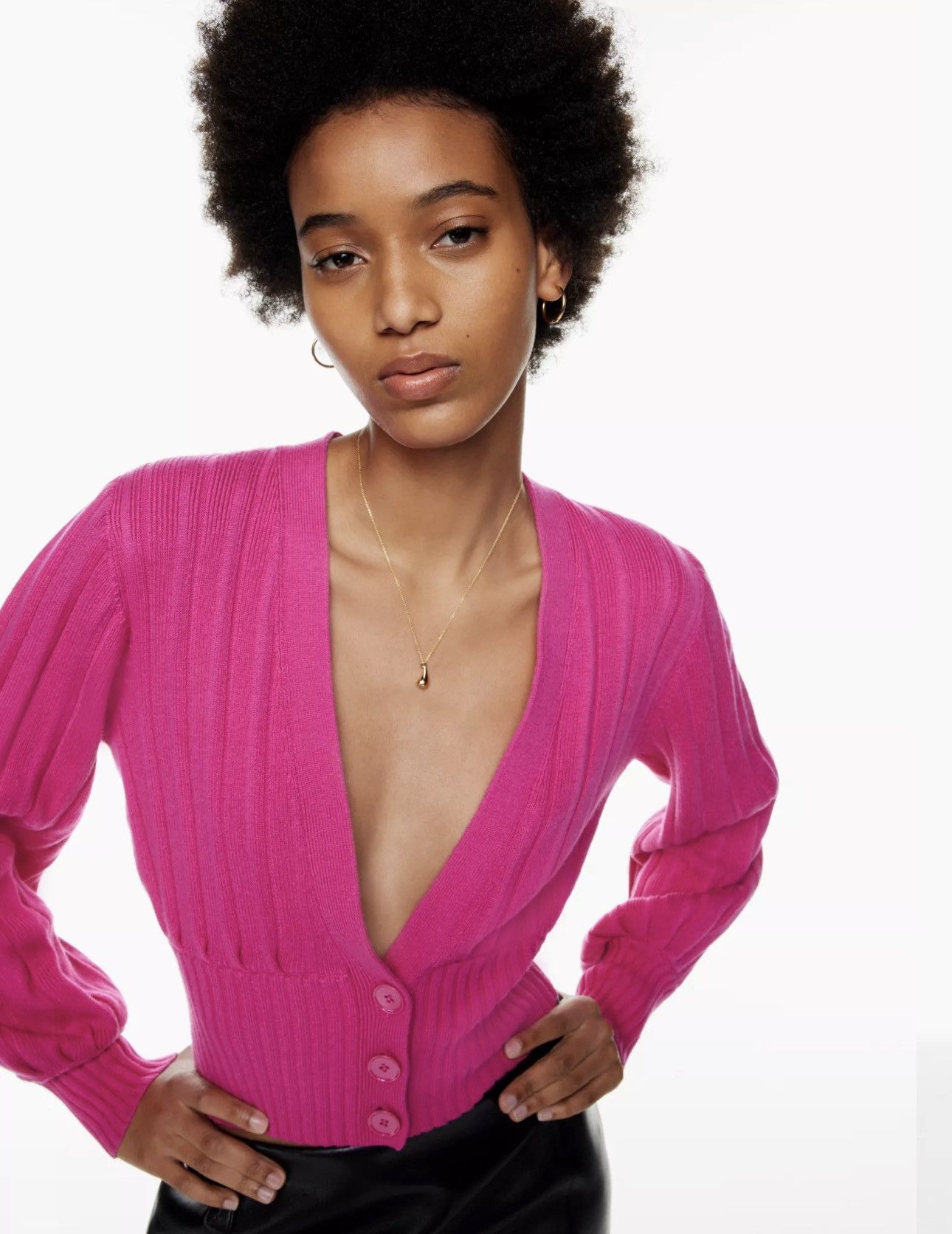 Aritzia ARITZIA - Wilfred Plunge Front Cardigan Size M / US 6-8 / IT 42-44 - 10 Thumbnail