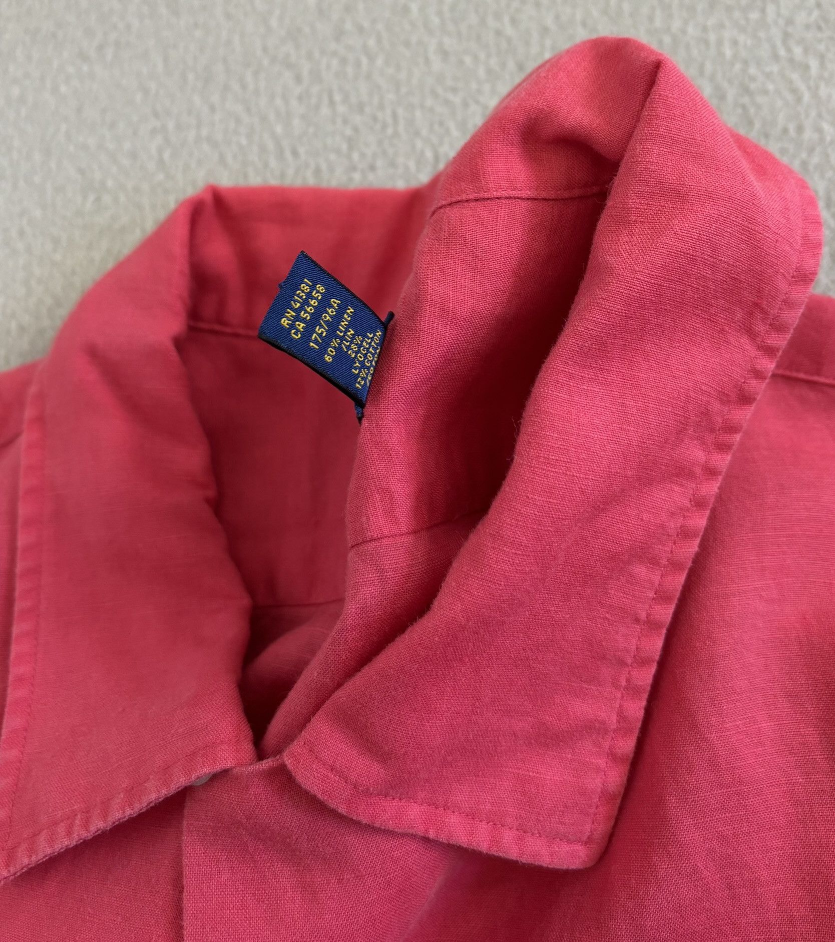 Polo Ralph Lauren Polo Ralph Lauren Red Linen shirt Medium Size US M / EU 48-50 / 2 - 14 Thumbnail