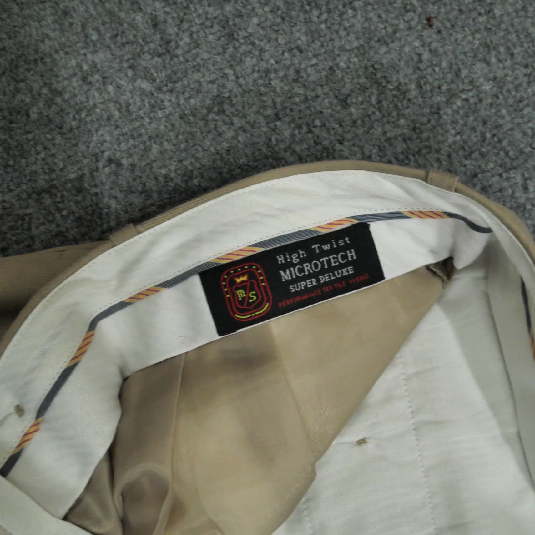 Vintage Circo La Moda Pants Mens 40x32 Tan Khaki Pleated Dress Super Deluxe Micro Tech Size US 40 / EU 56 - 3 Thumbnail