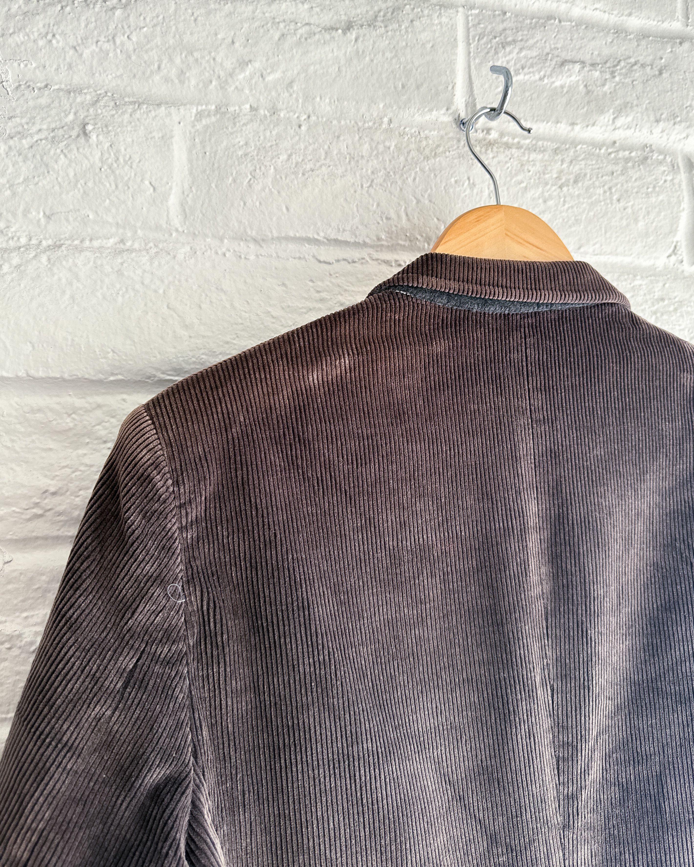 Vintage Vintage 1980s Cambridge Classics Gray Corduroy Blazer 42S Size 42S - 9 Thumbnail