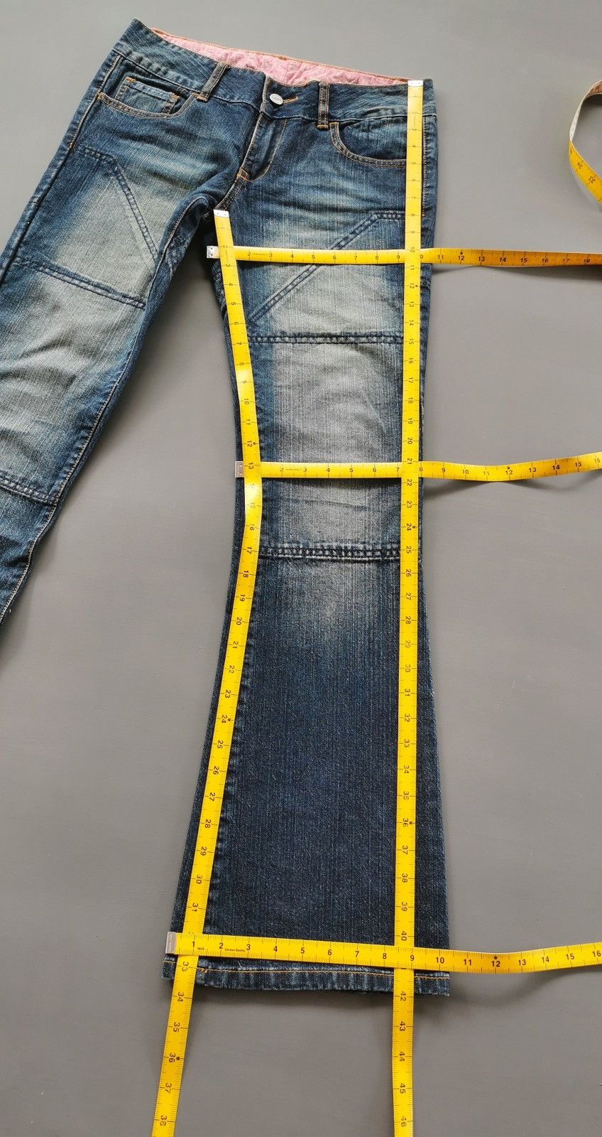 Vintage Bootcut Flared Hornee Kevlar Motorcycle Jeans Size US 31 - 16 Thumbnail