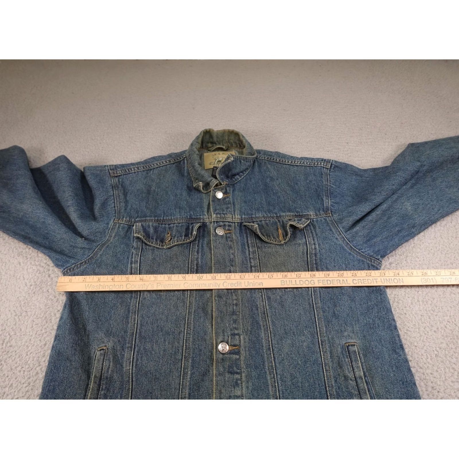 Vintage VINTAGE Elk Canyon Denim Jacket Mens XL Blue Trucker Embroidered Buck Deer Western Casual Size US XL / EU 56 / 4 - 6 Thumbnail