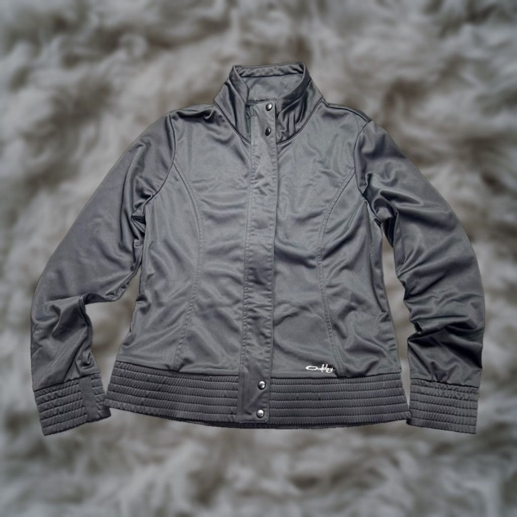 Oakley VINTAGE Oakley Women’s Jacket Full Zip Quilted Hem Black S Regular Womens Size S / US 4 / IT 40 - 1 Thumbnail