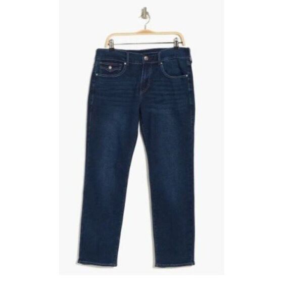 True Religion True Religion Mens Dark Wash Geno Flap Pocket Slim Fit Jeans Size US 38 / EU 54 - 11 Thumbnail