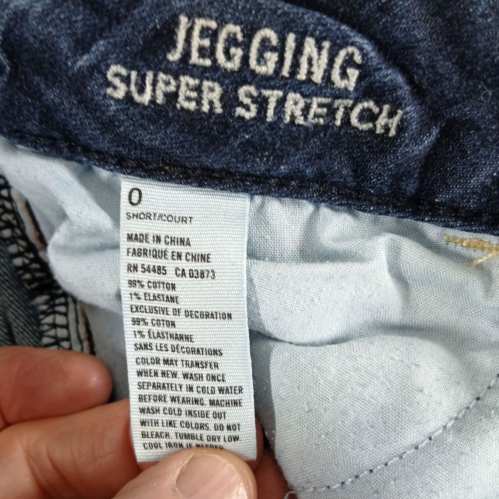 American Eagle Outfitters American Eagle Jegging Super Stretch Skinny Denim Size 0 Short Dark Wash Size 25" / US 0 / IT 36 - 5 Thumbnail