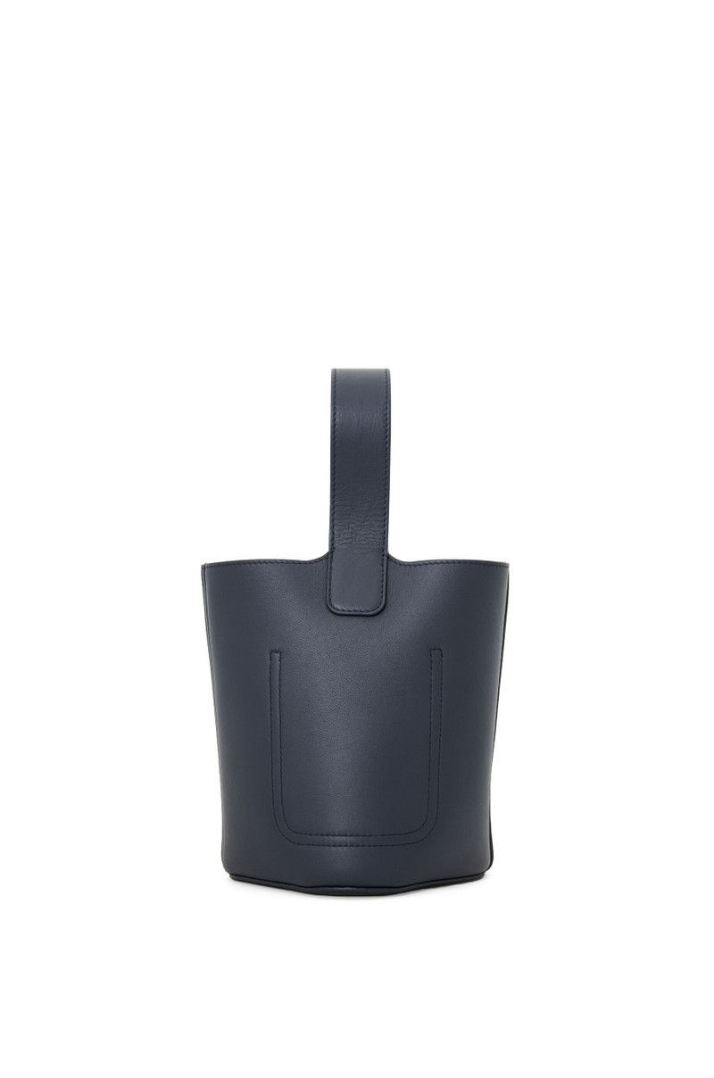 Loewe o1in1g0426 Size: OS/ Mini Pebble Bucket Bag in Dark Ink Size ONE SIZE - 5 Thumbnail