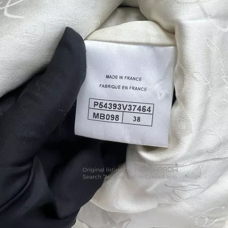 Chanel Chanel Tweed black and white colour-block long-sleeved jac Size XS / US 0-2 / IT 36-38 - 4 Thumbnail