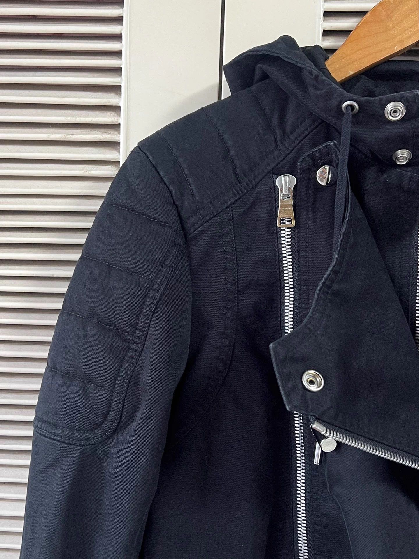 Balmain Balmain Men's Biker Jacket Hooded Metal Zip Mint Size US M / EU 48-50 / 2 - 4 Thumbnail