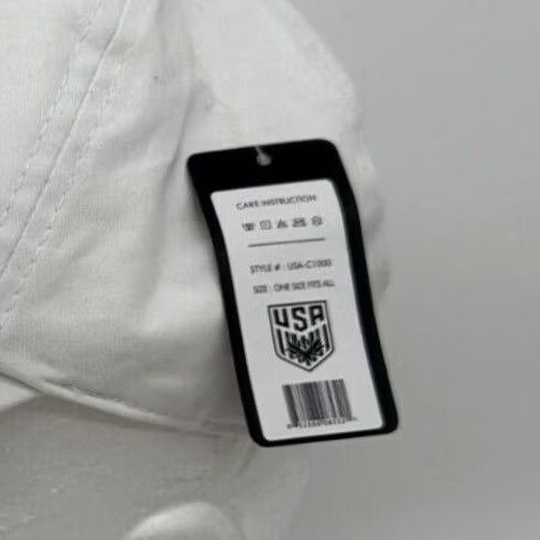 Vintage EK USA Hat Adult OSFA White Baseball Cap Mens 100% Cotton Strapback NEW Size ONE SIZE - 4 Thumbnail