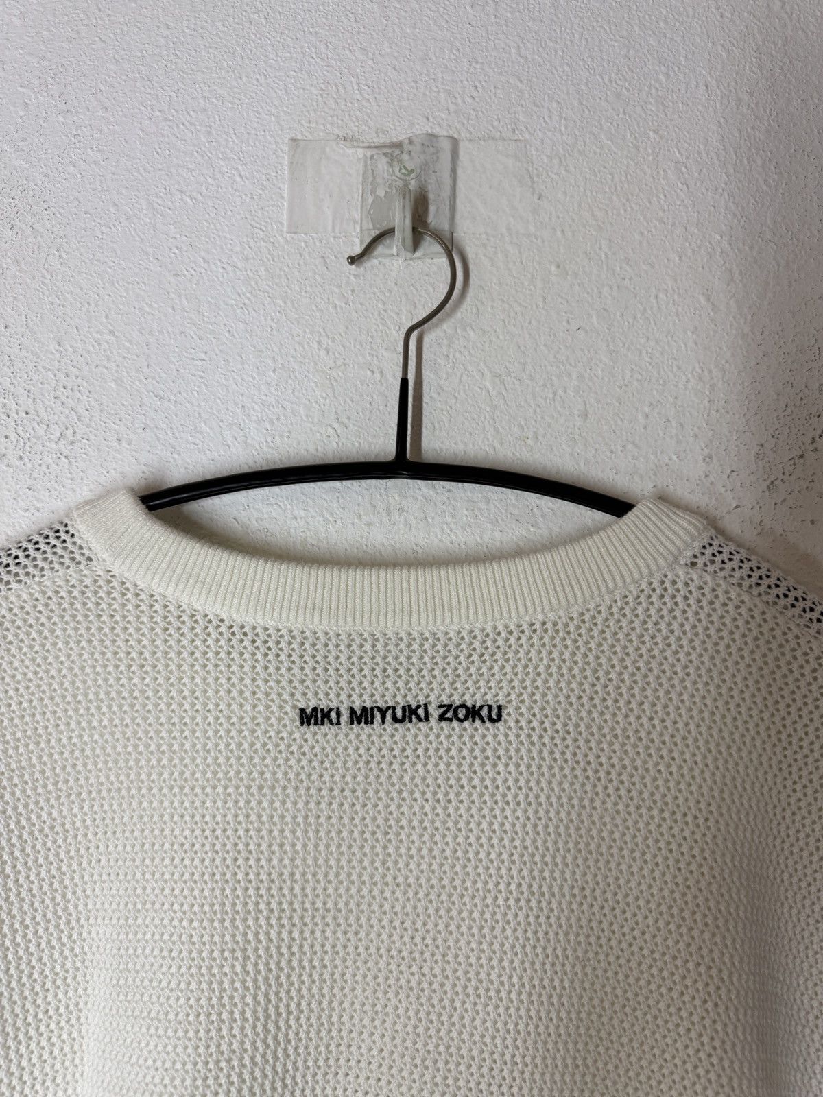 Mki Miyuki Zoku Mki Miyuki Zoku Knit Vest White embroidered logo Size US XL / EU 56 / 4 - 7 Thumbnail
