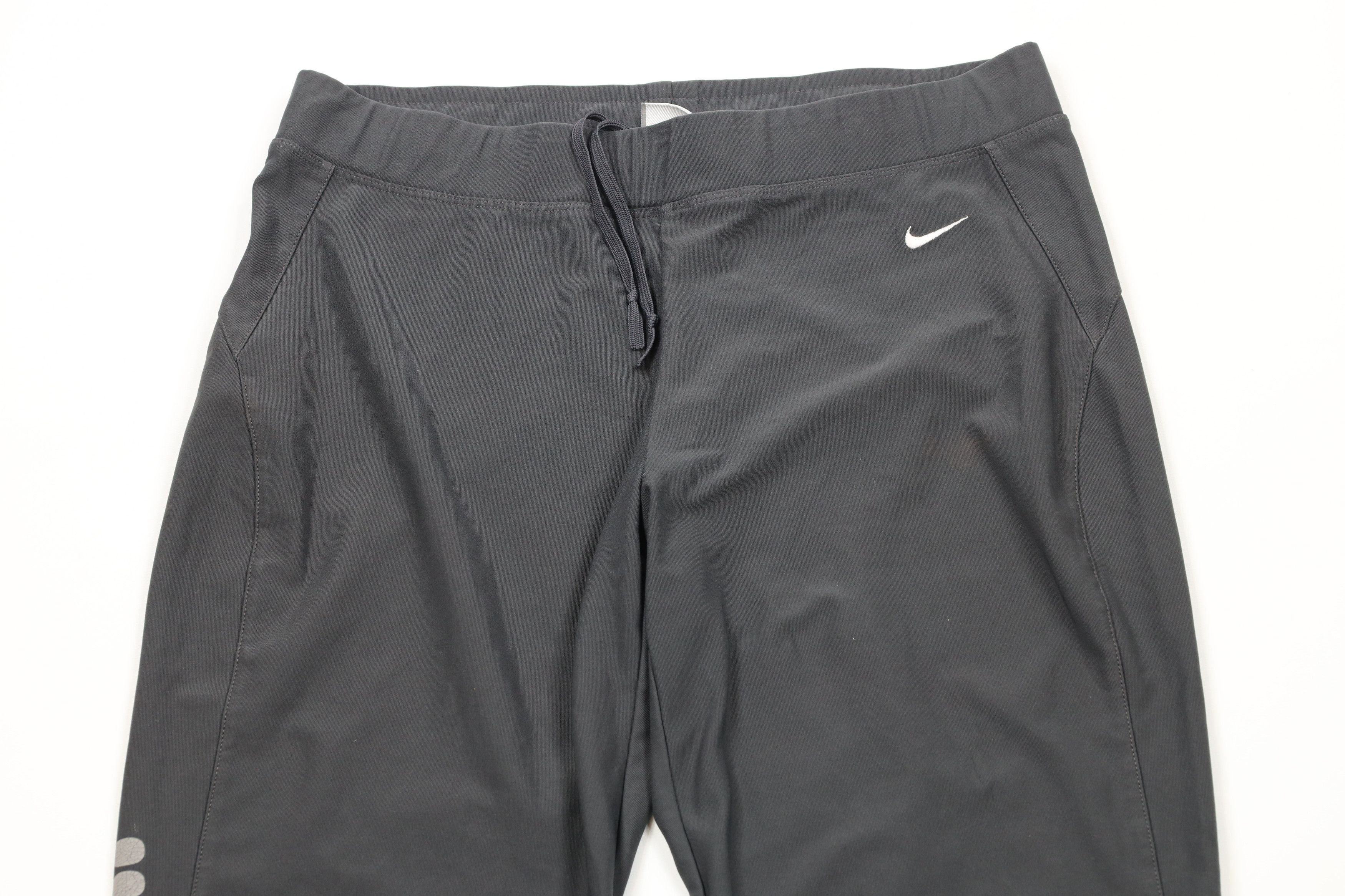 Nike × Vintage Vintage Nike Travis Scott Mini Swoosh Flared Pants Gray Size 29" - 2 Thumbnail