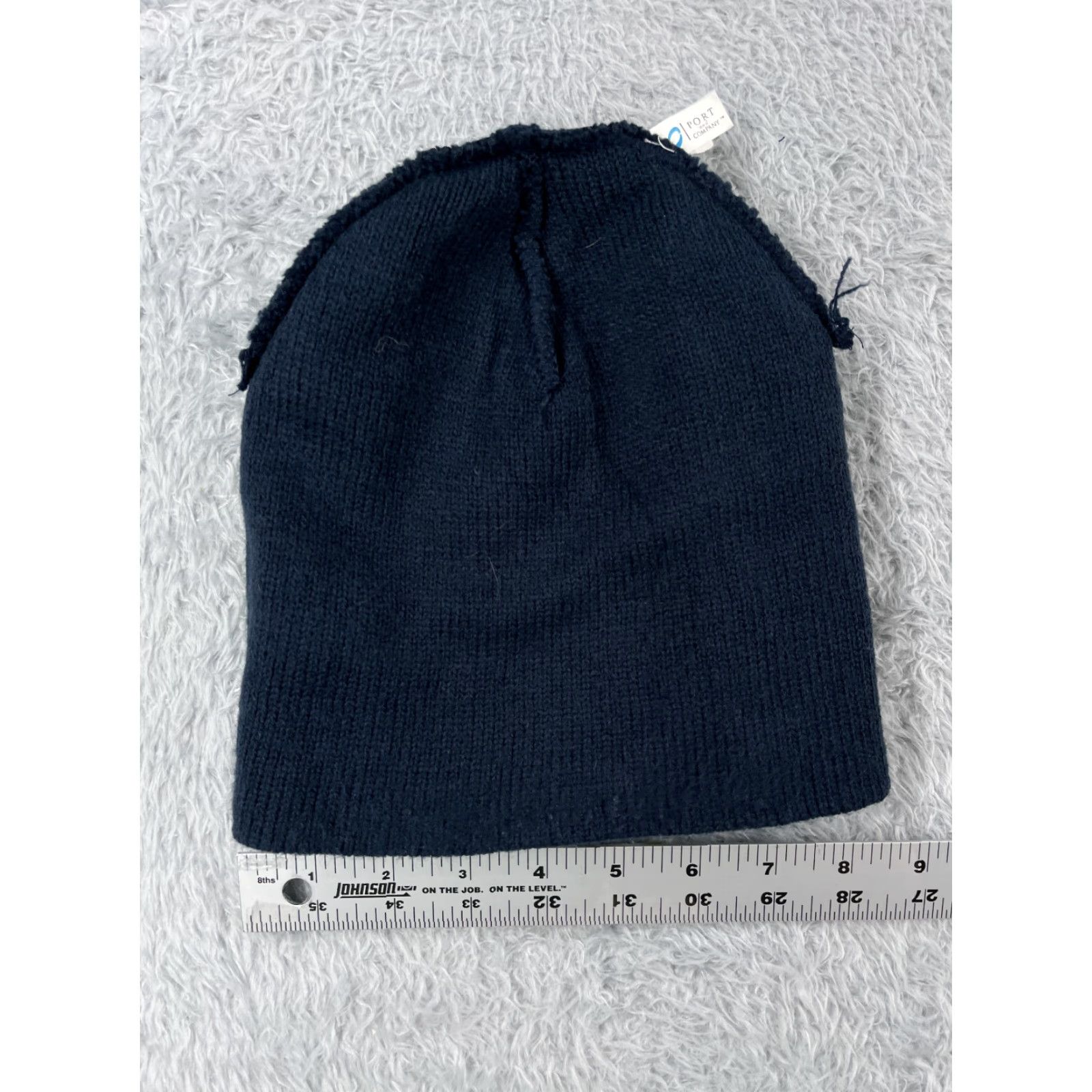 Port & Company Port & Company Beanie Hat Unisex Adults One Size Blue Acrylic Knit Embroider Logo Casual Knit Size ONE SIZE - 6 Thumbnail