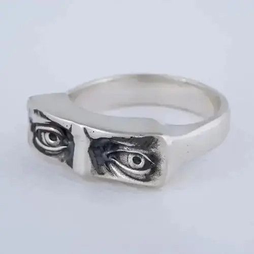 Jewelry Eye Ring in Silver, Men's