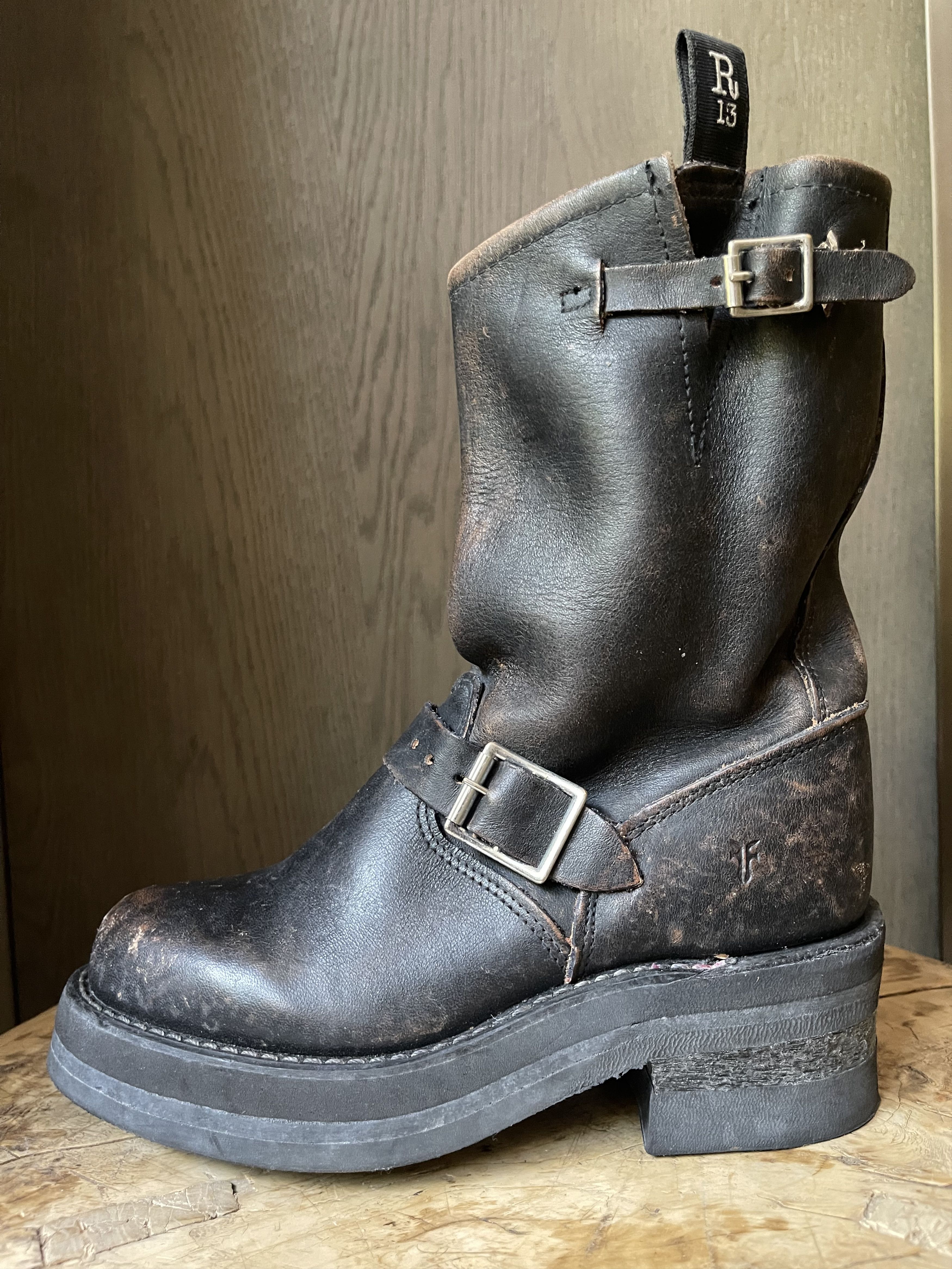 Frye × R13 Ultra Rare R13 X Frye Engineer Boots | 1 of a Kind |sz 6.5/7 Size US 6.5 / IT 36.5 - 1 Thumbnail