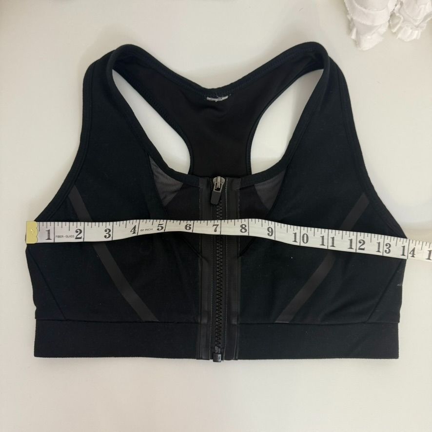 Fabletics Fabletics XS Black Sports Bra Front Zipper & Racerback Size ONE SIZE - 5 Thumbnail