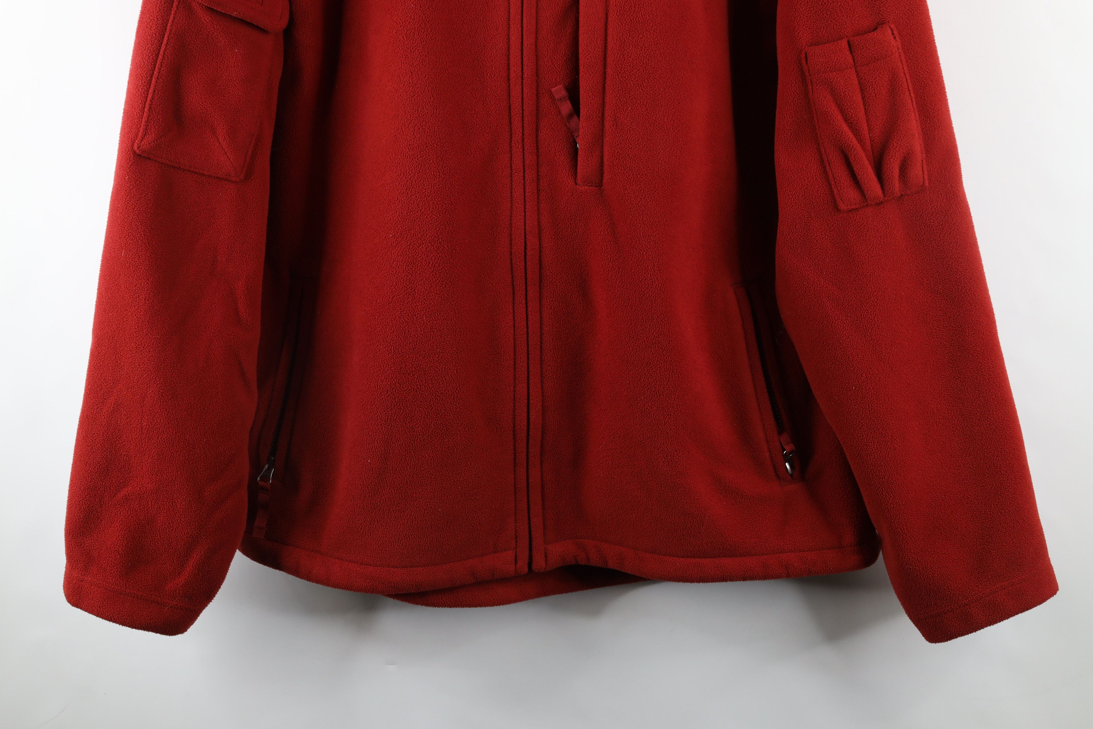 Duluth Trading Company × Vintage Duluth Trading Co Shoreman Fleece Full Zip Jacket Red Size US L / EU 52-54 / 3 - 3 Thumbnail