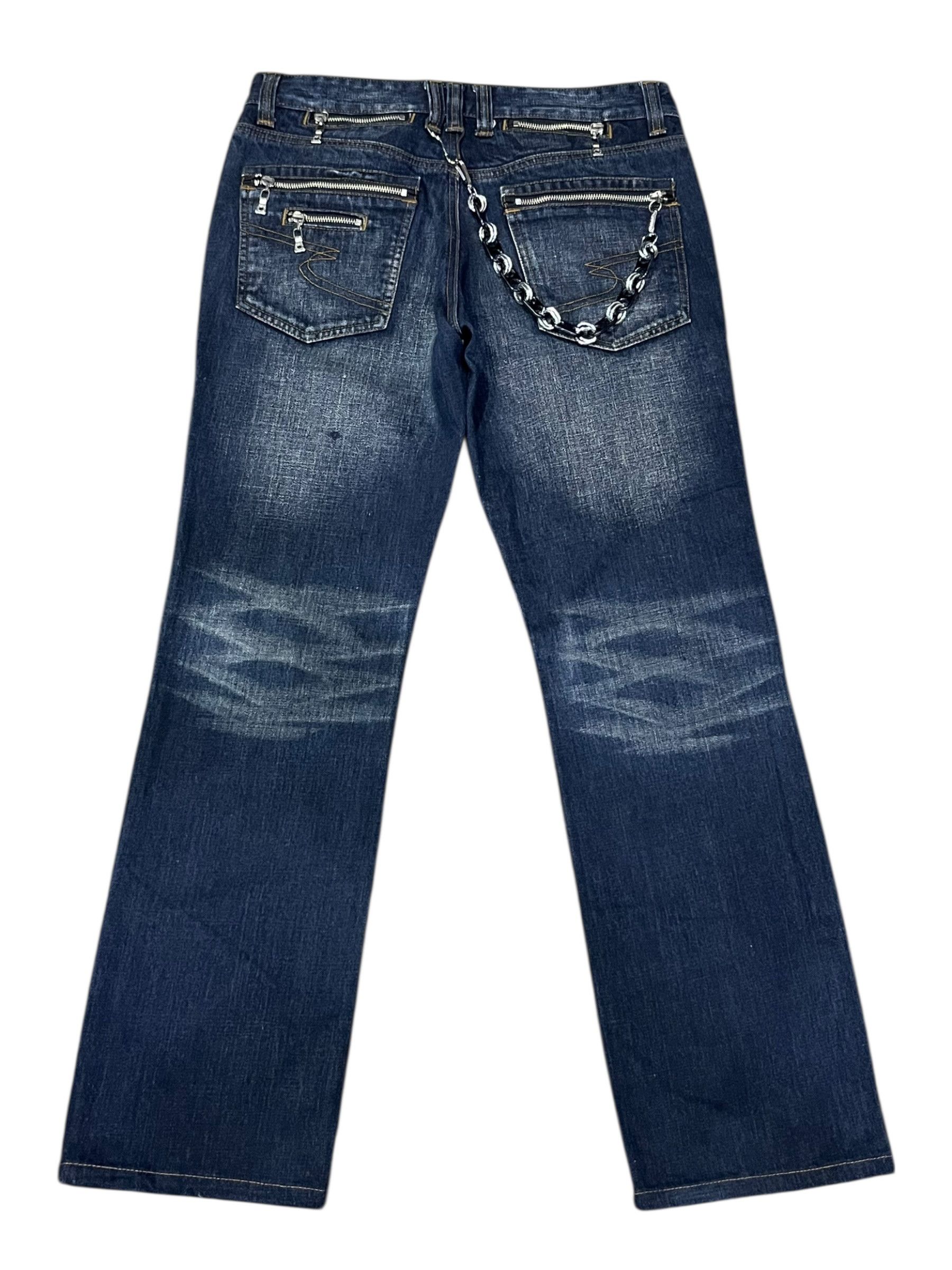 semanticdesign 🔥Ultra Rare Semantic Design Multi-Zipper Grunge Denim Size US 31 - 4 Thumbnail