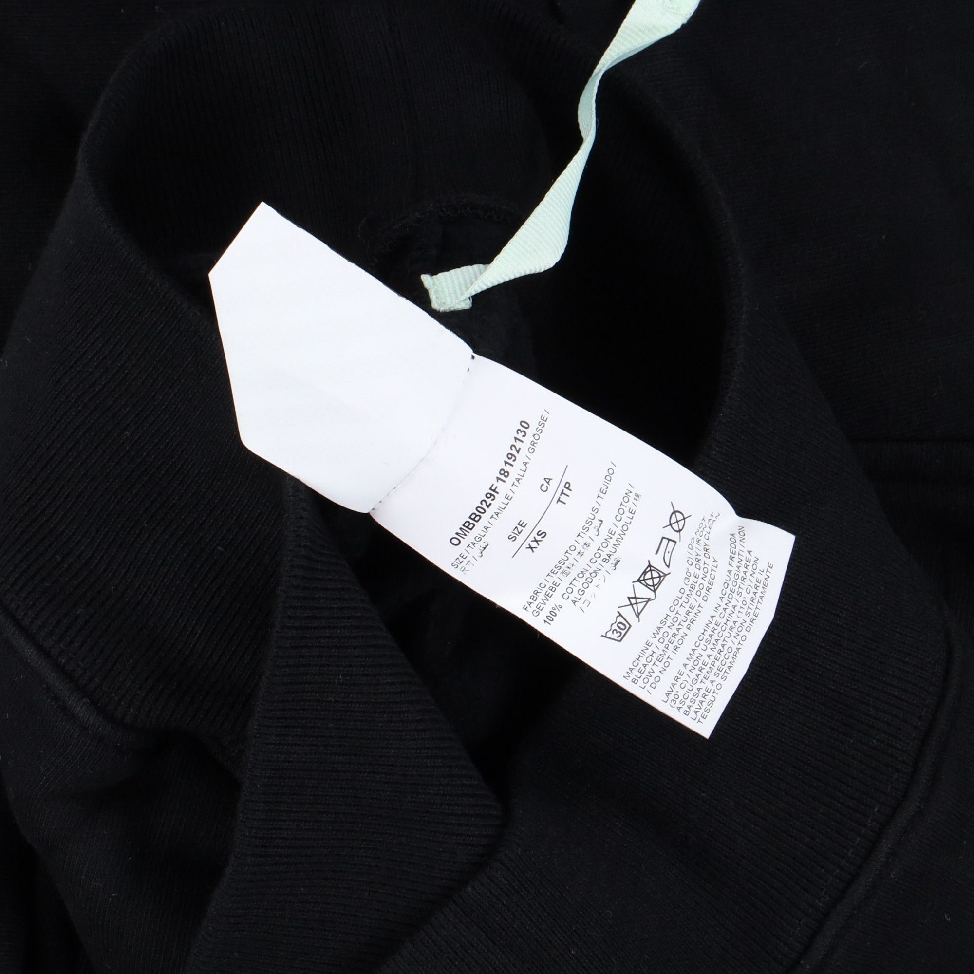Off-White Black and Blue Checkered Arrows Logo Hoodie Size US XS / EU 42 / 0 - 8 Thumbnail