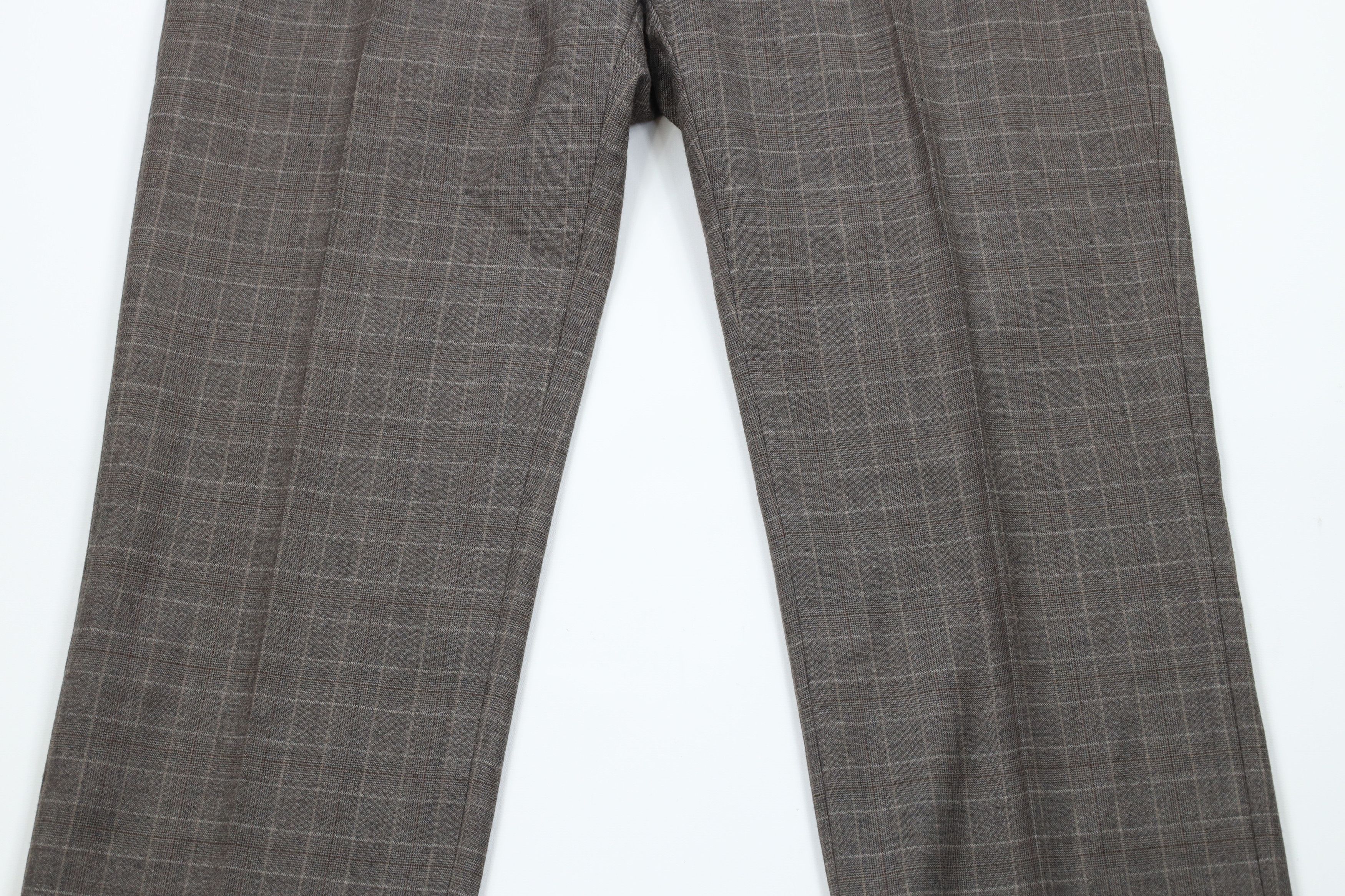 Banana Republic × Vintage Banana Republic Tailored Slim Fit Wool Chino Pants Plaid Size 34 - 3 Thumbnail