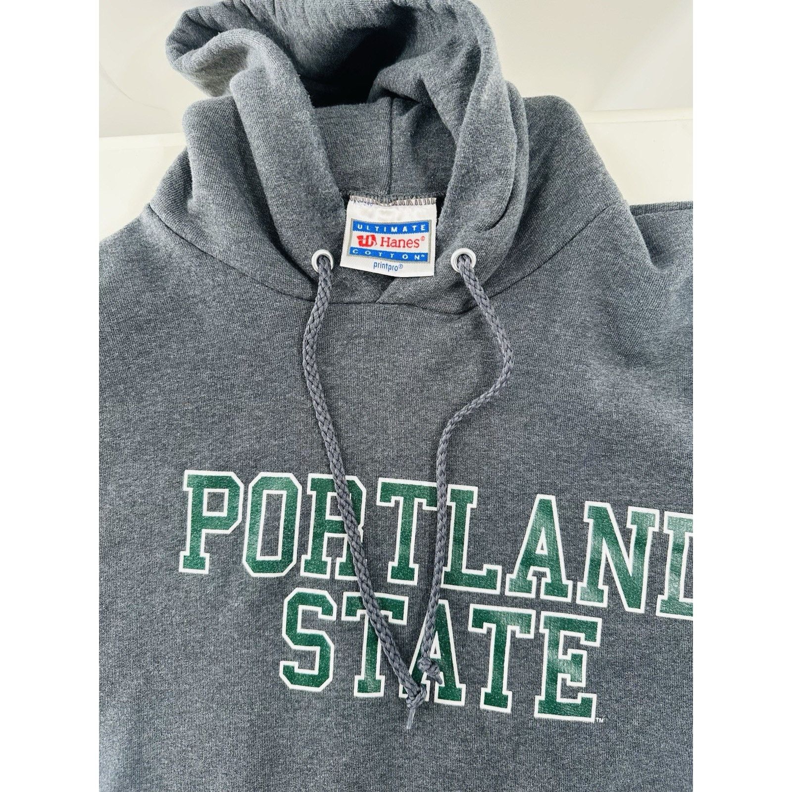 Hanes Vintage 90s Portland State Vikings Grey Sweatshirt Adults Size US XL / EU 56 / 4 - 10 Thumbnail