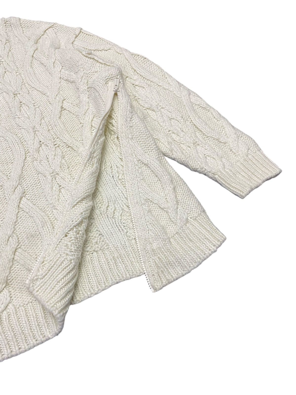 GU × Undercover Gu X Undercover Diagonal Zipper Coble Knit Sweater Size US M / EU 48-50 / 2 - 8 Thumbnail
