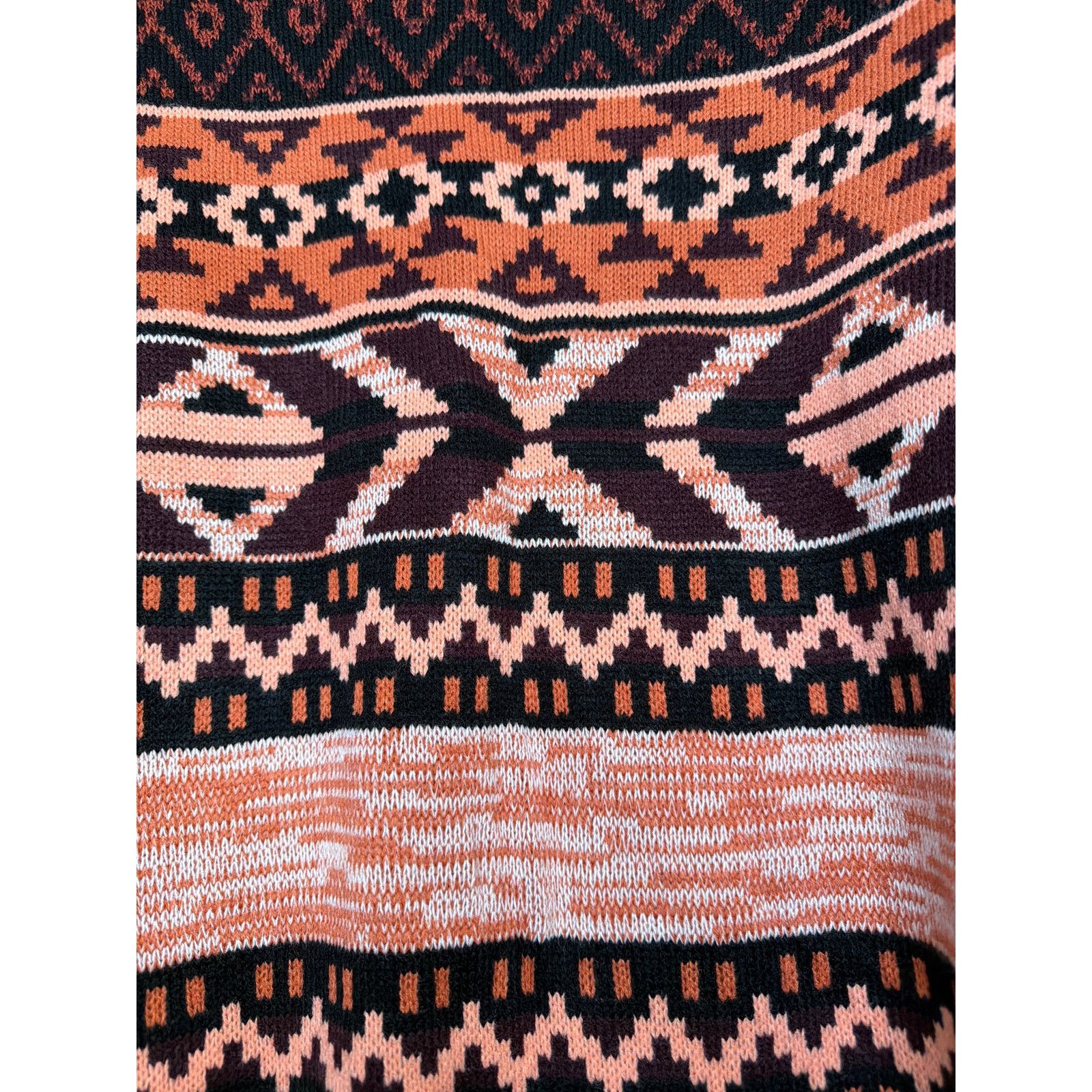 Wrangler Wrangler Retro Aztec Knit Cowl Neck Sweater Small Size S / US 4 / IT 40 - 2 Thumbnail