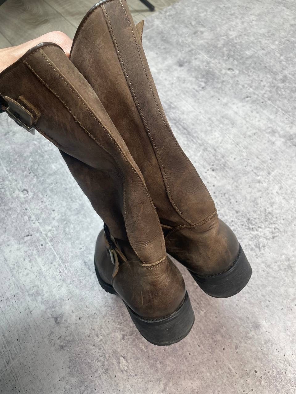 A.S.98 Vintage AS98 Airstep Guidi Style Belt Biker High Boots Y2K Size US 6 / IT 36 - 6 Thumbnail