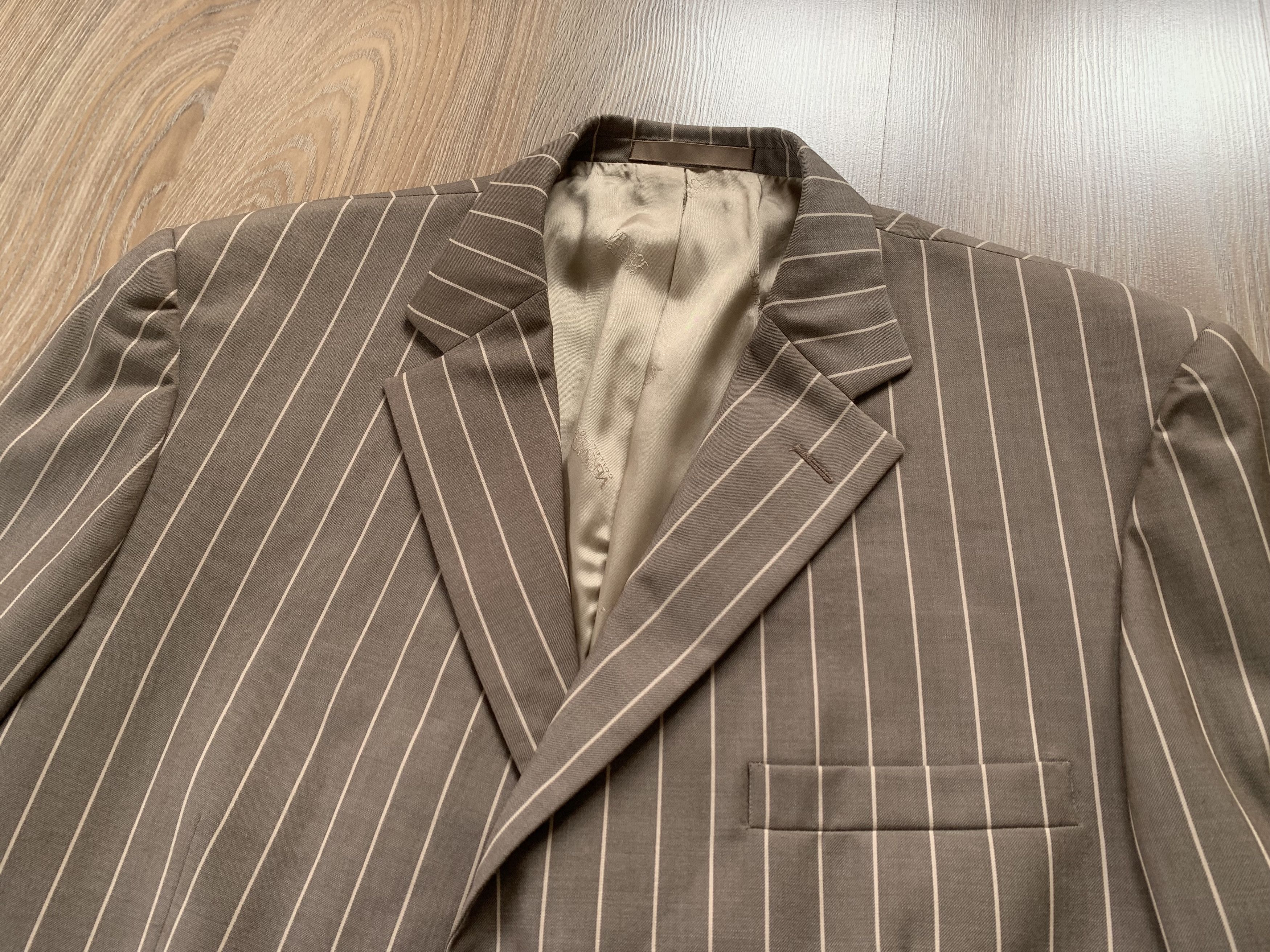 Versace Vintage Versace Collection Stripe Men's Double Suit Size 50L - 5 Thumbnail