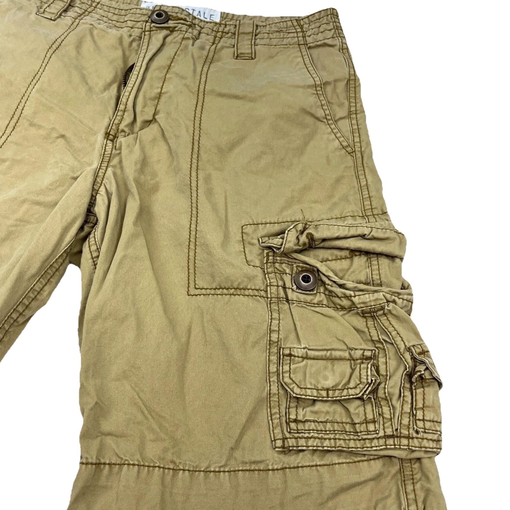 Vintage Aéropostale Cargo Shorts Men 30 Tan Brown Khaki Vintage VTG Y2K Preppy Dad Adult Cargo Shorts Mens 30 Beige Cotton Canvas Size US 30 / EU 46 - 6 Thumbnail