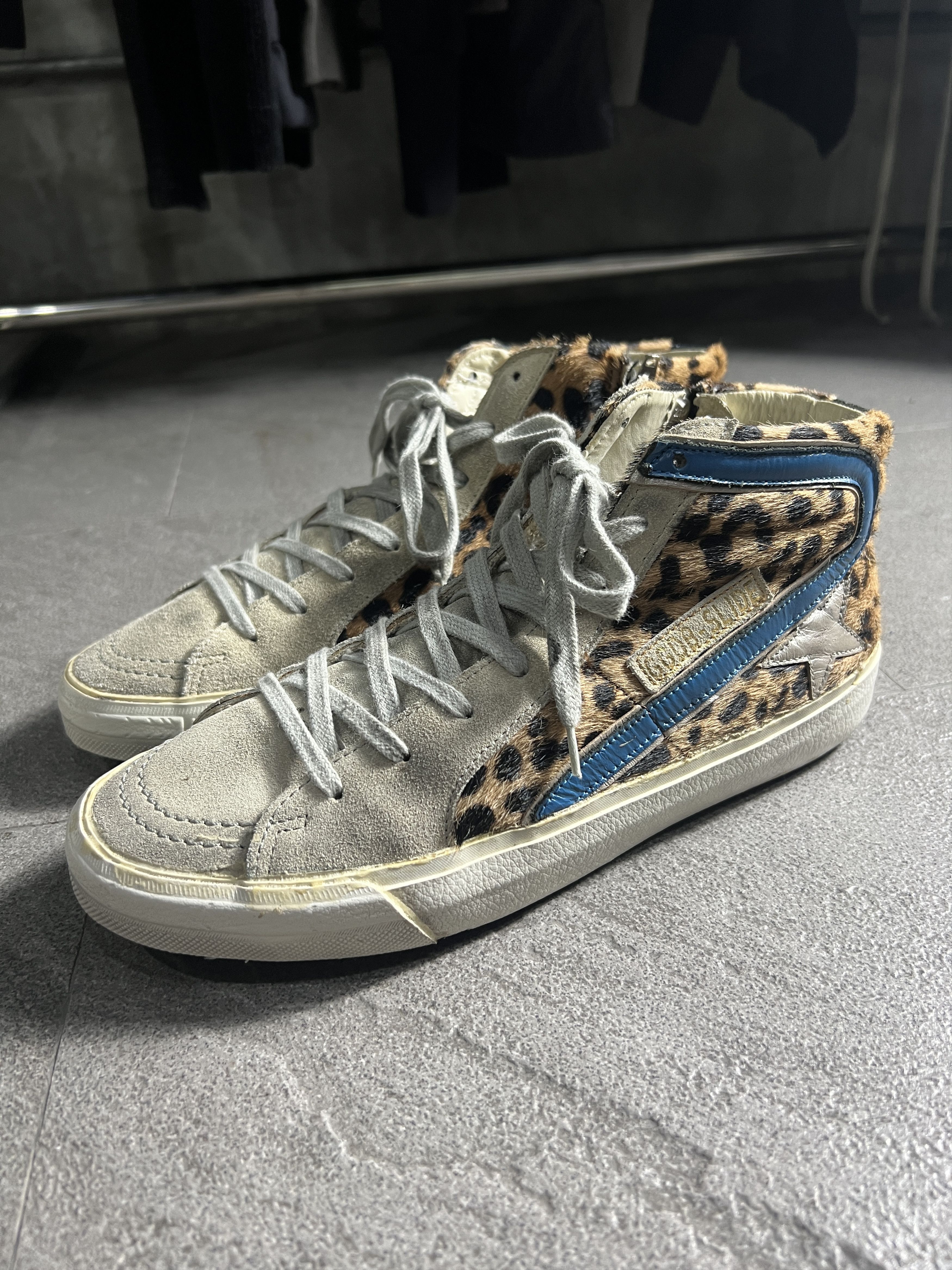 Golden Goose Golden Goose Slide Leopard Pony Hair Zip Sneaker 40 Size US 7 / EU 40 - 3 Thumbnail