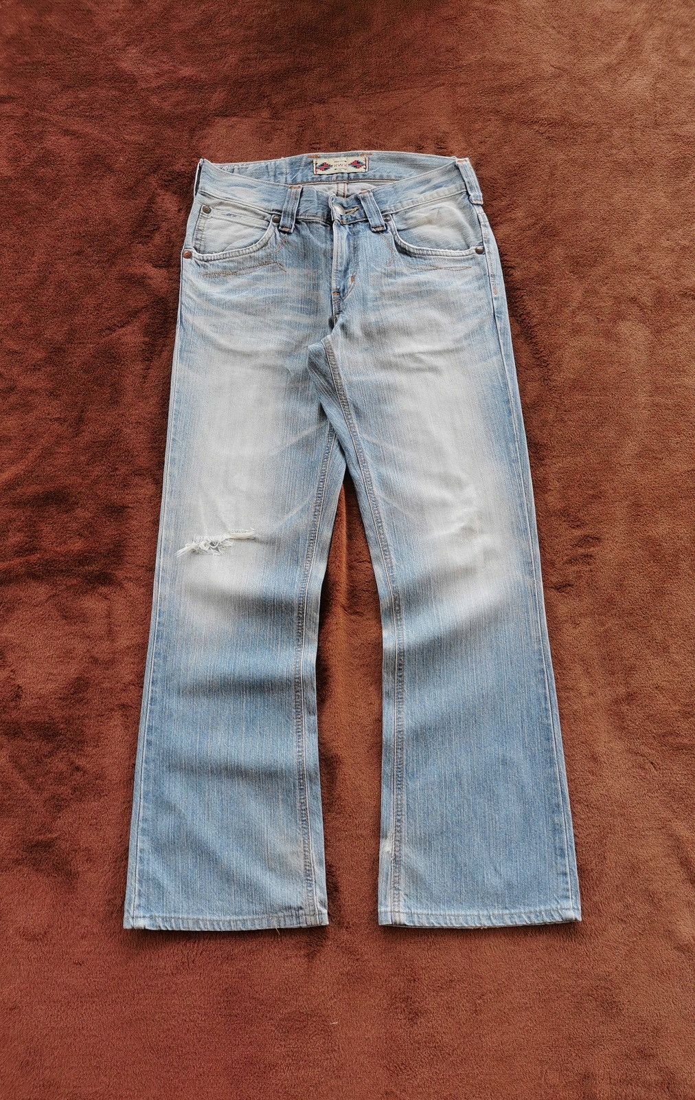 Edwin Edwin Bootcut Distressed Denim Jeans Size US 30 / EU 46 - 1 Thumbnail