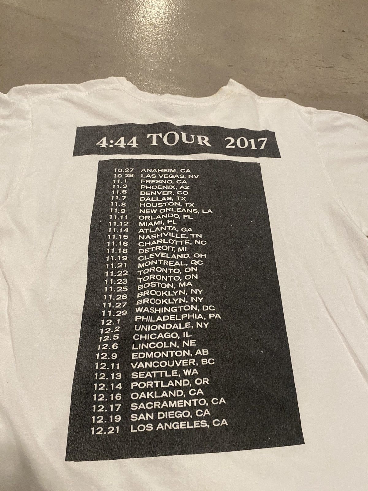 Band Tees × Vintage 17’ Jay Z 4:44 Tour Tee Size US M / EU 48-50 / 2 - 6 Thumbnail