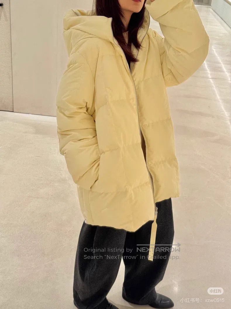 Jil Sander Jil Sander size 34 Beige zippered down jacket with hood Size M / US 6-8 / IT 42-44 - 2 Thumbnail