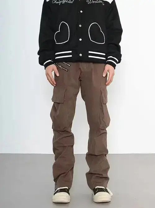 Miller's Oath urban zipper flared cargo pants Size US 32 / EU 48 - 4 Thumbnail