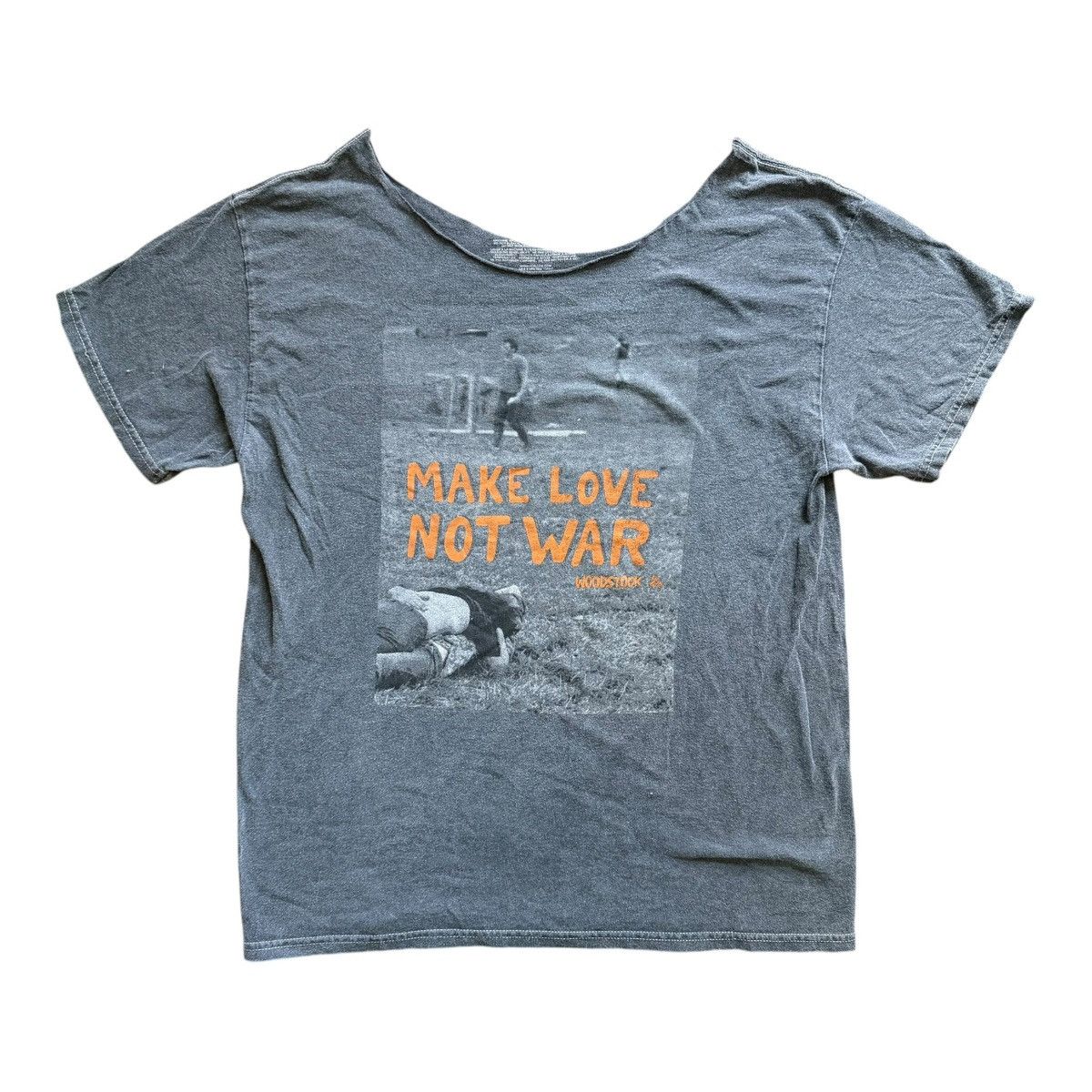 Other Woodstock Make Love Not War Graphic Tee Gray M Size M / US 6-8 / IT 42-44 - 1 Thumbnail