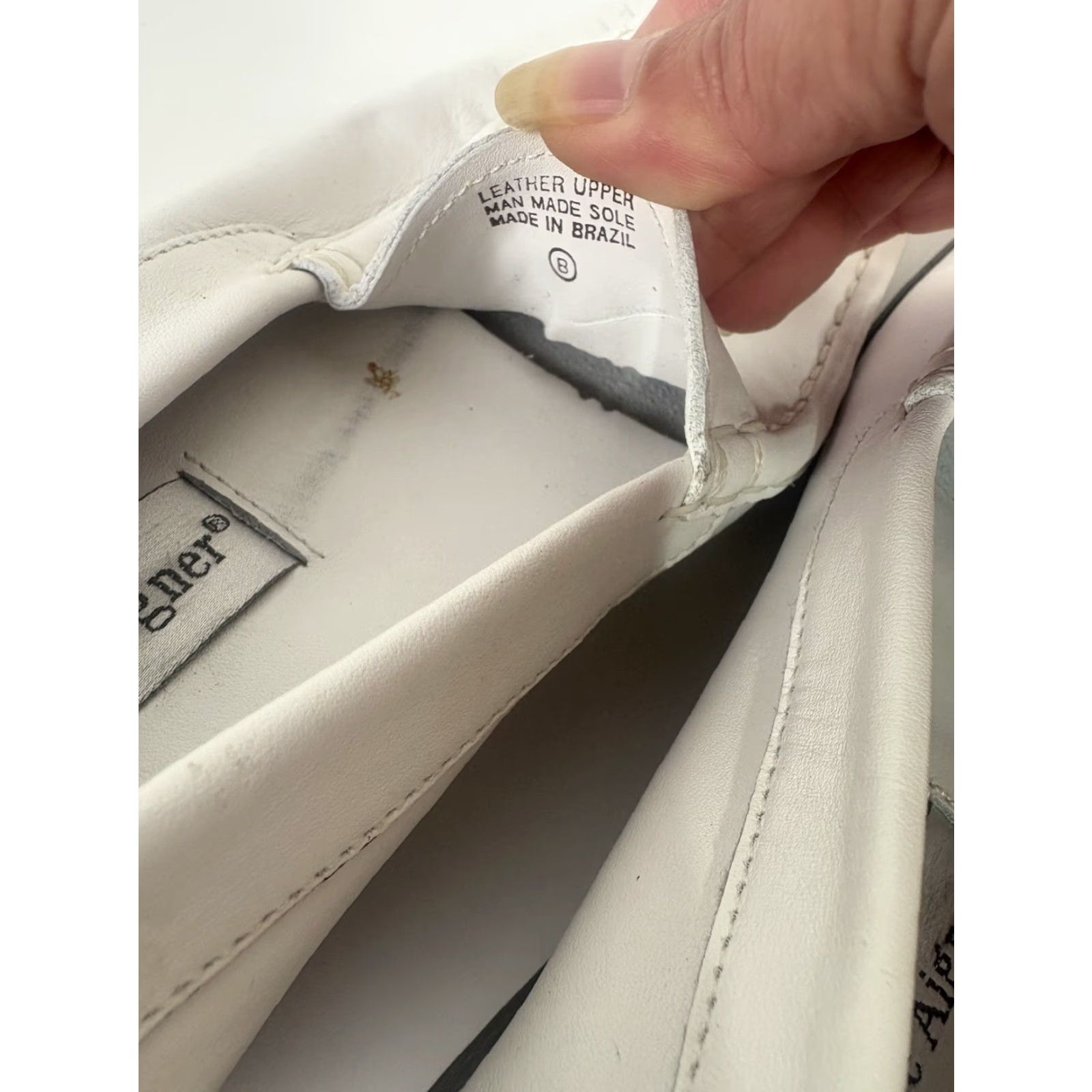 Etienne Aigner Etienne Aigner Eden White Leather Slip On Loafers Womens Size 8 M Casual Size US 8 / IT 38 - 6 Thumbnail