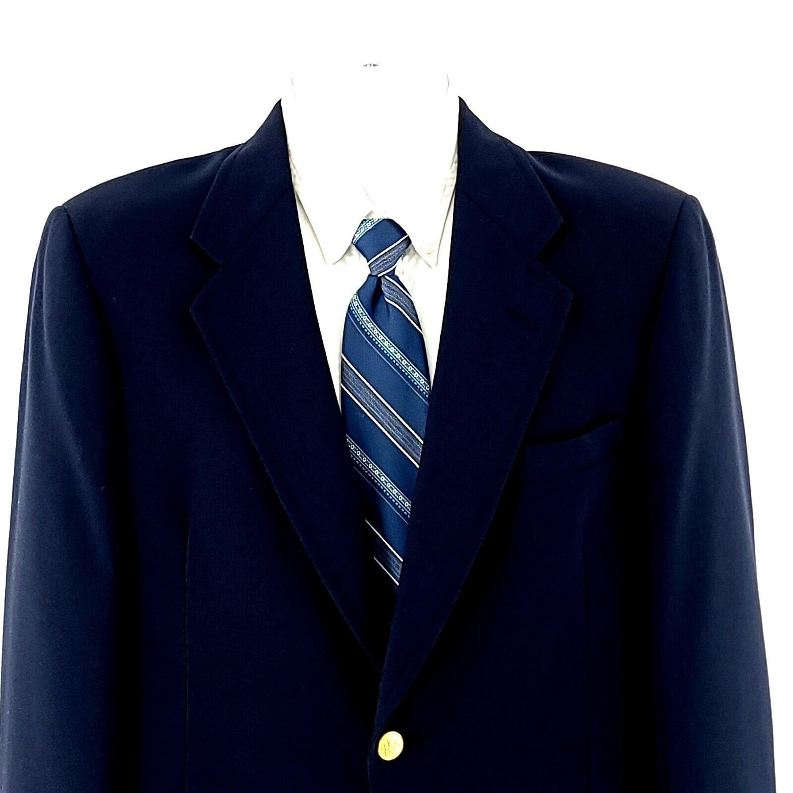 Hart Schaffner Marx Hart Schaffner Marx Jack Nicklaus Golden Bear Wool Blue 2 Go Size 38R - 1 Thumbnail