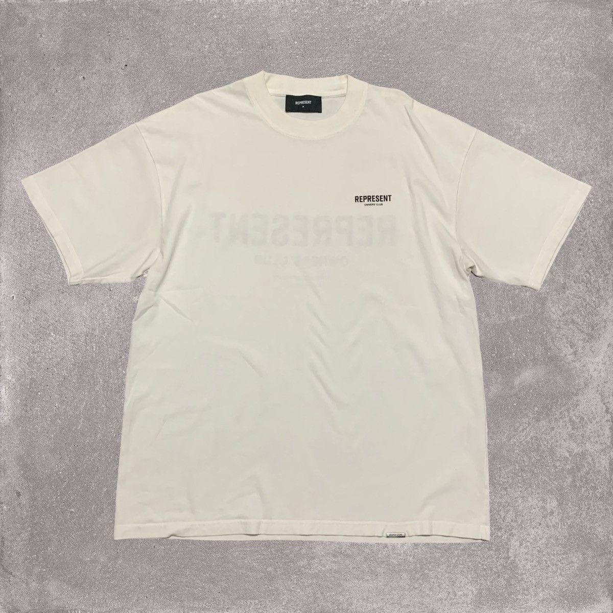 Represent Clo. Represent Medium Tee Owners Club Flat White T-Shirt Size US M / EU 48-50 / 2 - 2 Thumbnail