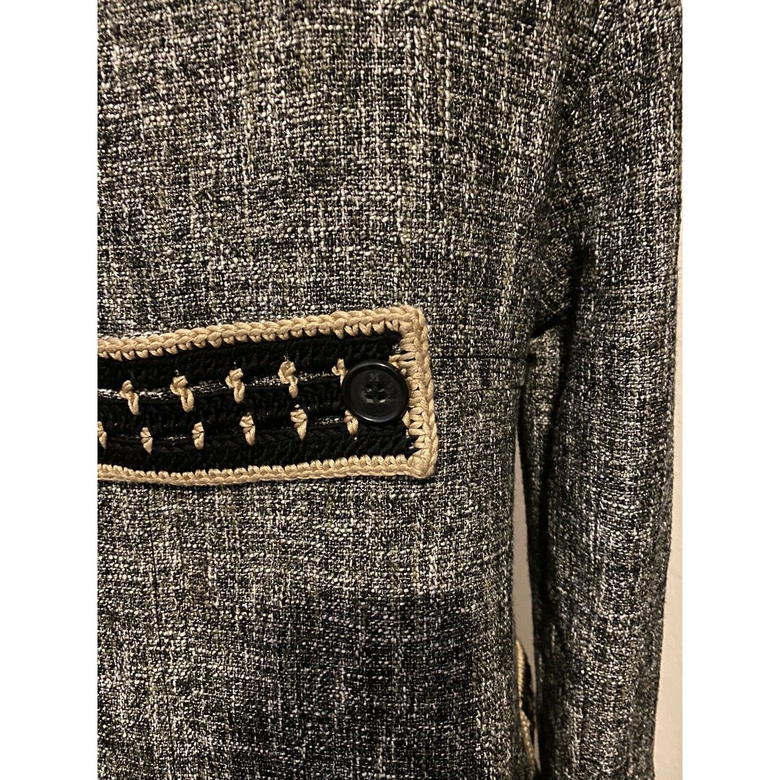 Missoni $1195 New M Missoni 42 6 Tweed Car Coat Crochet Trim Jacket Size M / US 6-8 / IT 42-44 - 8 Thumbnail