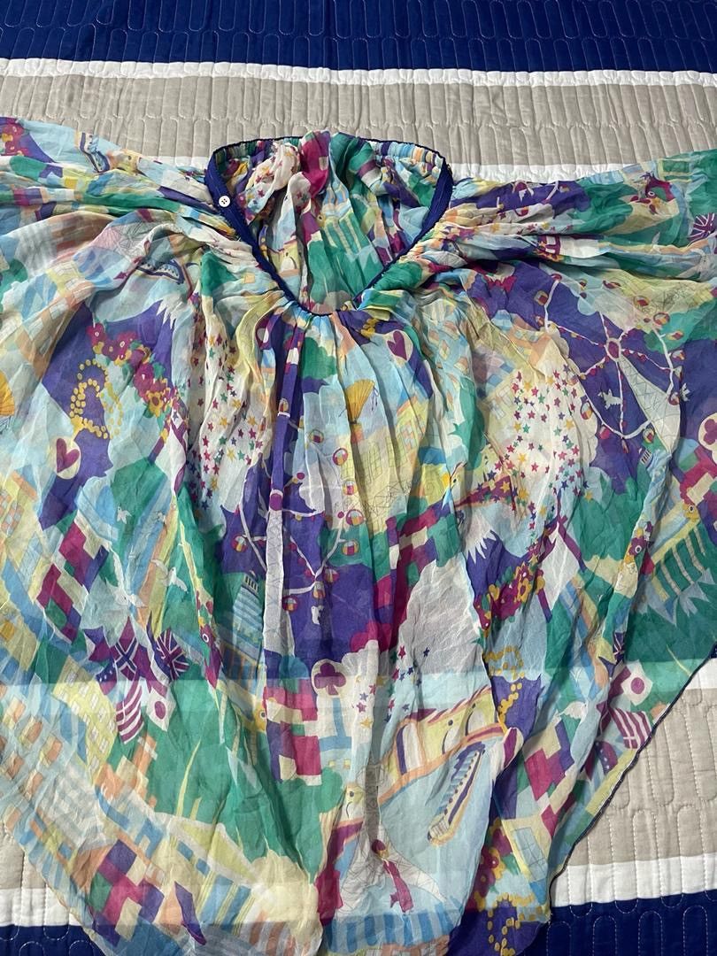 Tsumori Chisato Issey Miyake by Tsumori Chisato Silk Skirt Size 28" / US 6 / IT 42 - 5 Thumbnail