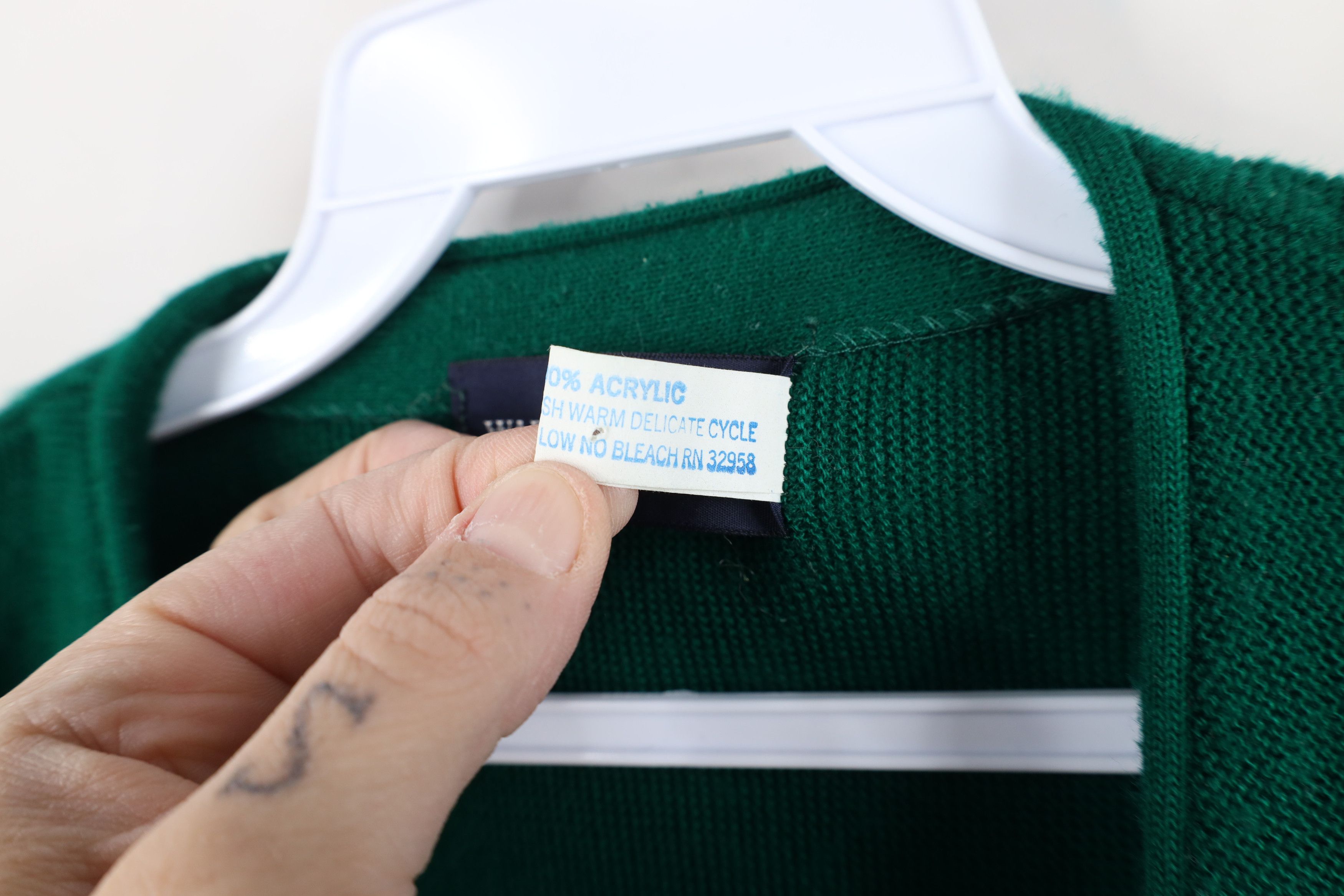 Vintage Vintage 70s Streetwear Cobain Cardigan Sweater Green USA Size US M / EU 48-50 / 2 - 8 Thumbnail