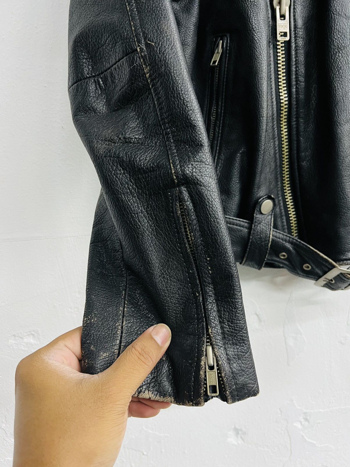 Japanese Brand VINTAGE KAKUISHI PERFECTO MOTO LEATHER JACKET Size US M / EU 48-50 / 2 - 6 Thumbnail