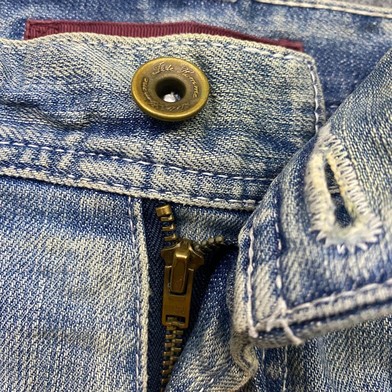 Tete Homme Vintage Tete Homme Distressed Denim Size US 34 / EU 50 - 11 Thumbnail