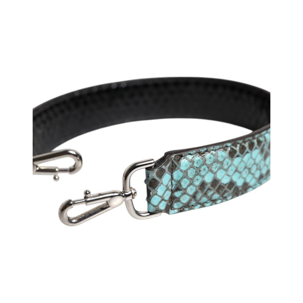 Dolce & Gabbana Dolce & Gabbana Black Blue Exotic Leather Bag Shoulder Strap Size ONE SIZE - 3 Thumbnail