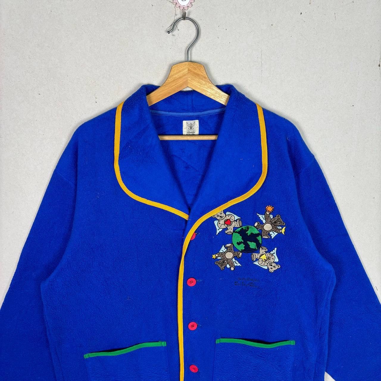 Jean Charles De Castelbajac Jean Charles de Castelbajac Blue Fleece Cardigan Size US L / EU 52-54 / 3 - 3 Thumbnail