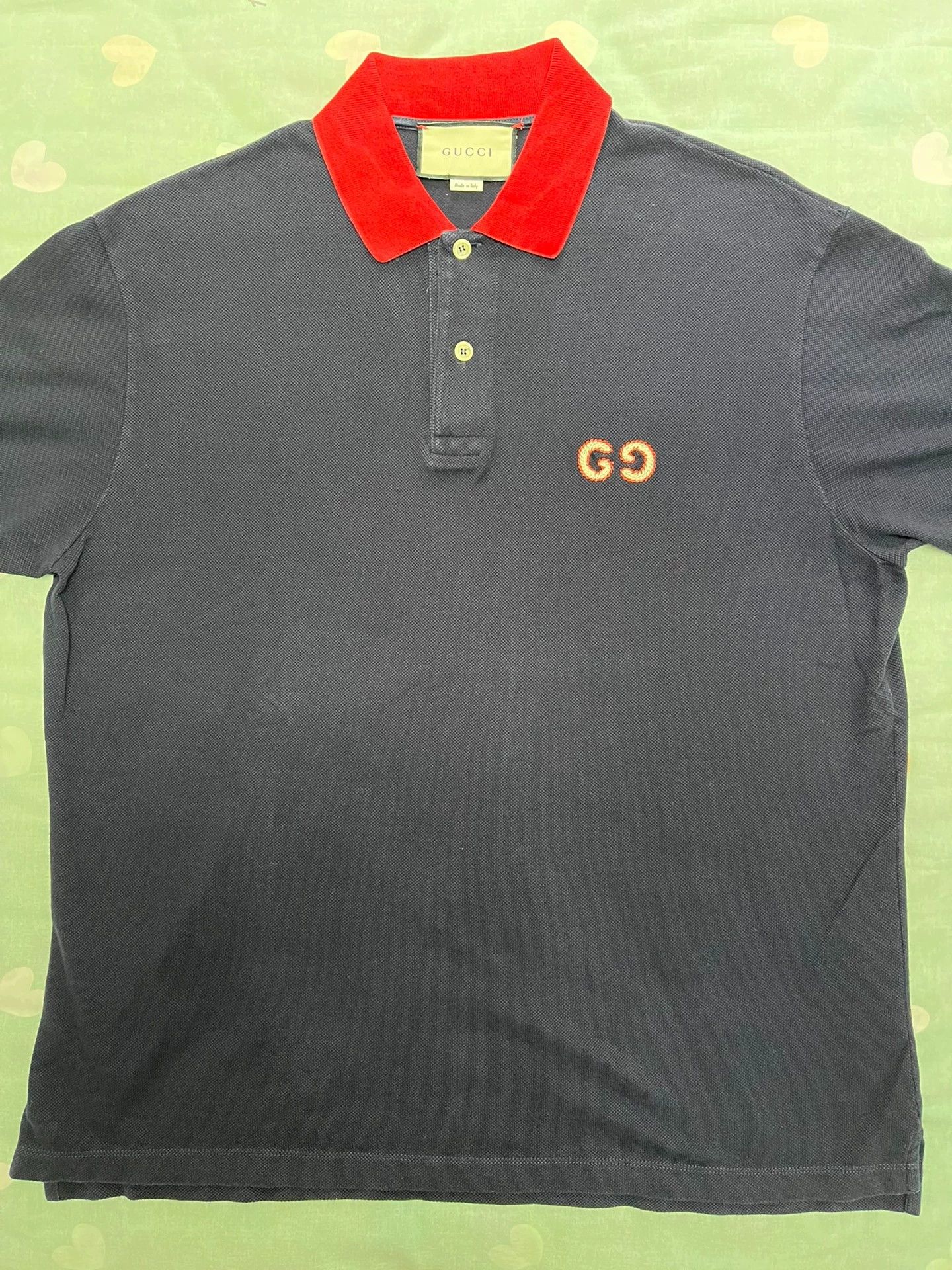 Gucci Gucci Blue Cotton Polo Shirt L Size US L / EU 52-54 / 3 - 1 Thumbnail