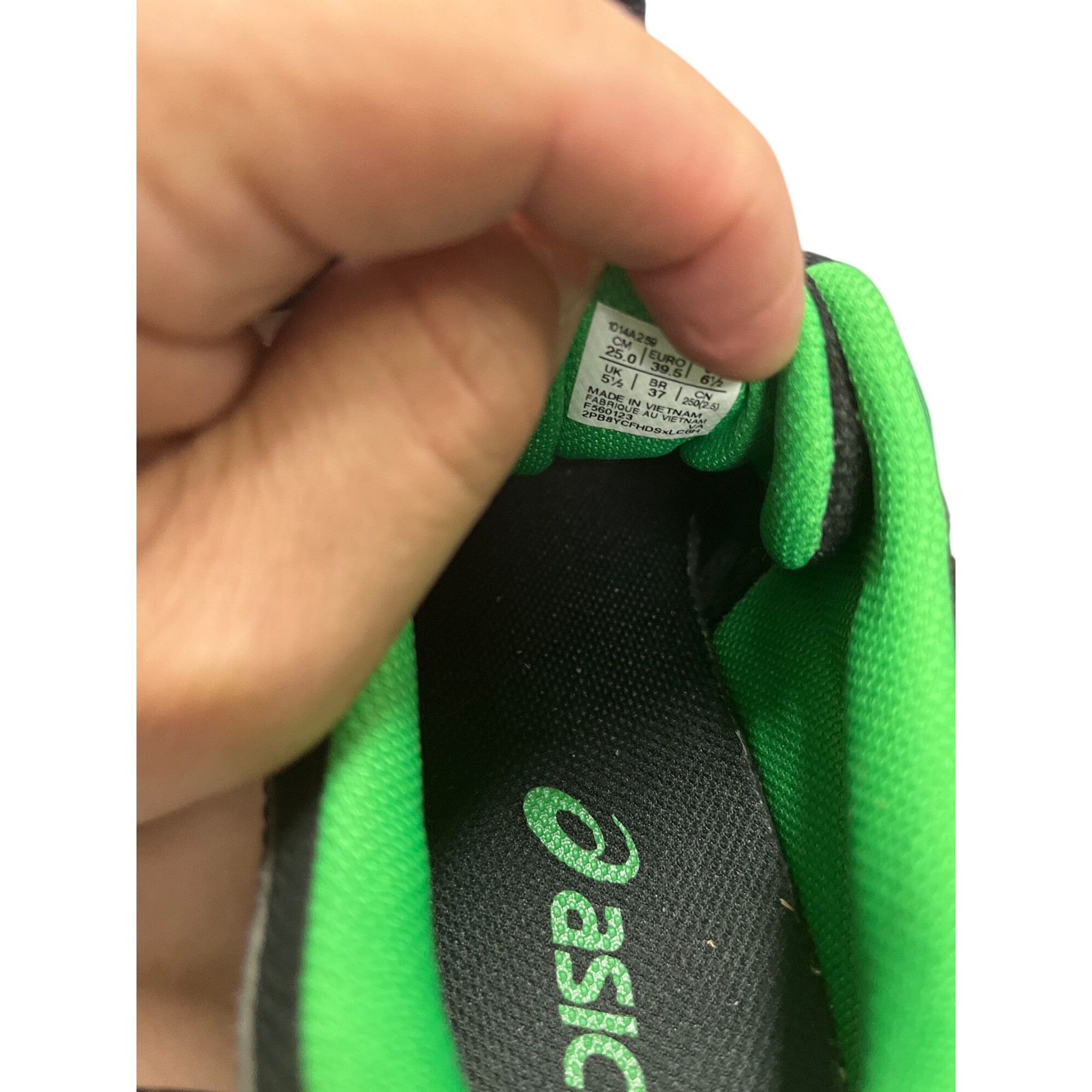 Asics Asics Contend 8 wms black green leather fabric low sneakers Size US 6.5 / IT 36.5 - 7 Thumbnail